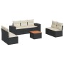 8-piece garden sofa set and black synthetic rattan cushions by , Garden sets - Ref: Foro24-3257729, Price: 457,25 €, Discount: %