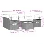 7-piece garden dining set with black synthetic rattan cushions by , Garden sets - Ref: Foro24-3252253, Price: 451,43 €, Disco...