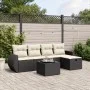 Set de sofás de jardín 6 piezas y cojines ratán sintético negro de , Conjuntos de jardín - Ref: Foro24-3264092, Precio: 372,2...
