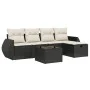 6-piece garden sofa set with black synthetic rattan cushions by , Garden sets - Ref: Foro24-3264092, Price: 372,29 €, Discoun...