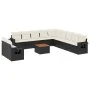 Set de sofás de jardín y cojines 12 pzas ratán sintético negro de , Conjuntos de jardín - Ref: Foro24-3256973, Precio: 758,34...