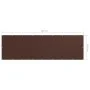 Toldo para balcón tela oxford marrón 120x400 cm de vidaXL, Sombrillas - Ref: Foro24-135077, Precio: 24,24 €, Descuento: %