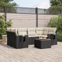 Garten-Essgruppe 7-teilig mit schwarzen Polstern aus synthetischem Rattan von , Gartensets - Ref: Foro24-3256791, Preis: 445,...