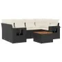 Set de comedor de jardín 7 pzas y cojines ratán sintético negro de , Conjuntos de jardín - Ref: Foro24-3256791, Precio: 439,7...