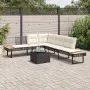 Set de sofás jardín 2 pzas con cojines ratán PE y vidrio negro by , Garden sets - Ref: Foro24-3277493, Price: 396,11 €, Disco...