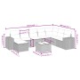Set de sofás de jardín 8 piezas y cojines ratán sintético negro by , Garden sets - Ref: Foro24-3264522, Price: 501,98 €, Disc...