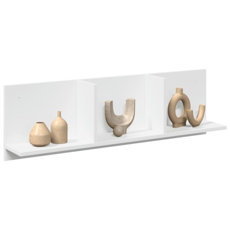 Mueble de pared madera de ingeniería blanco 100x16,5x30 cm by , Shelves and shelves - Ref: Foro24-854859, Price: 26,97 €, Dis...
