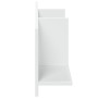 Wandregal aus weißem Ingenieurholz 100x16,5x30 cm von , Regale und Regale - Ref: Foro24-854859, Preis: 26,97 €, Rabatt: %