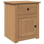Mesita de noche Panama madera maciza de pino 46x40x57 cm de , Mesitas de noche - Ref: Foro24-4016383, Precio: 73,54 €, Descue...