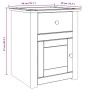 Mesita de noche Panama madera maciza de pino 46x40x57 cm de , Mesitas de noche - Ref: Foro24-4016383, Precio: 73,54 €, Descue...