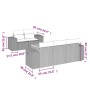 6-teiliges Gartensofa-Set mit schwarzen Polstern aus synthetischem Rattan. von , Gartensets - Ref: Foro24-3257659, Preis: 416...