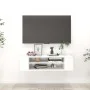 Mueble de TV colgante madera contrachapada blanco 100x30x26,5cm de , Muebles TV - Ref: Foro24-806229, Precio: 46,79 €, Descue...