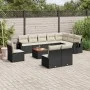 Garden sofa set 11 pieces and black synthetic rattan cushions by , Garden sets - Ref: Foro24-3256945, Price: 610,59 €, Discou...