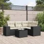 Gartenmöbel-Set 5-teilig mit schwarzen Polstern aus synthetischem Rattan von , Gartensets - Ref: Foro24-3254853, Preis: 346,3...