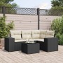Gartenmöbel-Set 5-teilig mit schwarzen Polstern aus synthetischem Rattan von , Gartensets - Ref: Foro24-3254853, Preis: 339,0...