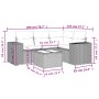 Gartenmöbel-Set 5-teilig mit schwarzen Polstern aus synthetischem Rattan von , Gartensets - Ref: Foro24-3254853, Preis: 339,0...