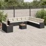 Garden sofa set 12 pieces with black synthetic rattan cushions by , Garden sets - Ref: Foro24-3258535, Price: 740,53 €, Disco...