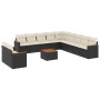 Garden sofa set 12 pieces with black synthetic rattan cushions by , Garden sets - Ref: Foro24-3258535, Price: 750,32 €, Disco...