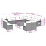 Garden furniture set, 14 pieces with black synthetic rattan cushions. by , Garden sets - Ref: Foro24-3257148, Price: 805,82 €...