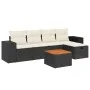 6-piece garden sofa set with black synthetic rattan cushions by , Garden sets - Ref: Foro24-3265165, Price: 354,38 €, Discoun...