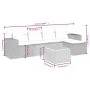 6-piece garden sofa set with black synthetic rattan cushions by , Garden sets - Ref: Foro24-3265165, Price: 354,38 €, Discoun...