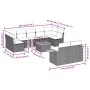 Set de sofás de jardín 10 pzas cojines ratán sintético negro de , Conjuntos de jardín - Ref: Foro24-3227134, Precio: 583,53 €...