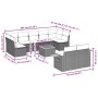Set de sofás de jardín 10 pzas cojines ratán sintético negro de , Conjuntos de jardín - Ref: Foro24-3227134, Precio: 563,84 €...