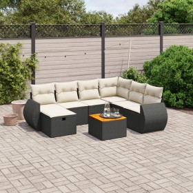 8-piece garden sofa set and black synthetic rattan cushions by , Garden sets - Ref: Foro24-3265074, Price: 446,49 €, Discount: %