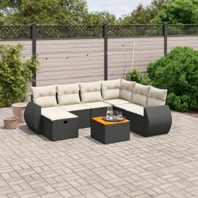 8-piece garden sofa set and black synthetic rattan cushions by , Garden sets - Ref: Foro24-3265074, Price: 479,08 €, Discount: %