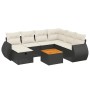 8-piece garden sofa set and black synthetic rattan cushions by , Garden sets - Ref: Foro24-3265074, Price: 446,49 €, Discount: %