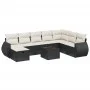 8-piece garden sofa set and black synthetic rattan cushions by , Garden sets - Ref: Foro24-3264212, Price: 542,19 €, Discount: %