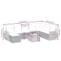 8-piece garden sofa set and black synthetic rattan cushions by , Garden sets - Ref: Foro24-3264212, Price: 542,19 €, Discount: %