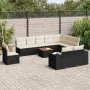 Garden sofa set 11 pieces and black synthetic rattan cushions by , Garden sets - Ref: Foro24-3257827, Price: 622,56 €, Discou...