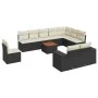 Garden sofa set 11 pieces and black synthetic rattan cushions by , Garden sets - Ref: Foro24-3257827, Price: 622,56 €, Discou...