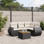 Gartenmöbel-Set 5-teilig mit schwarzen Polstern aus synthetischem Rattan von , Gartensets - Ref: Foro24-3257316, Preis: 338,6...