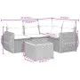 Gartenmöbel-Set 5-teilig mit schwarzen Polstern aus synthetischem Rattan von , Gartensets - Ref: Foro24-3257316, Preis: 339,9...