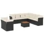 Garden sofa set 11 pieces and black synthetic rattan cushions by , Garden sets - Ref: Foro24-3256042, Price: 603,21 €, Discou...