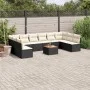 Garden sofa set 11 pieces and black synthetic rattan cushions by , Garden sets - Ref: Foro24-3256126, Price: 581,73 €, Discou...