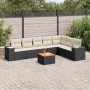 Set de sofás de jardín 8 piezas y cojines ratán sintético negro de , Conjuntos de jardín - Ref: Foro24-3257806, Precio: 479,5...