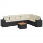 8-piece garden sofa set and black synthetic rattan cushions by , Garden sets - Ref: Foro24-3257806, Price: 481,63 €, Discount: %