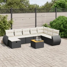 8-piece garden sofa set and black synthetic rattan cushions by , Garden sets - Ref: Foro24-3265095, Price: 528,37 €, Discount: %