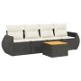 5-piece garden furniture set with black synthetic rattan cushions by , Garden sets - Ref: Foro24-3257211, Price: 313,39 €, Di...