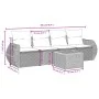 5-piece garden furniture set with black synthetic rattan cushions by , Garden sets - Ref: Foro24-3257211, Price: 313,39 €, Di...