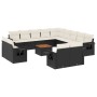 Garden furniture set, 14 pieces with black synthetic rattan cushions. by , Garden sets - Ref: Foro24-3257169, Price: 913,43 €...