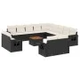 Garden furniture set, 14 pieces with black synthetic rattan cushions. by , Garden sets - Ref: Foro24-3257169, Price: 901,34 €...