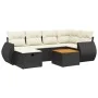 7-piece garden dining set with black synthetic rattan cushions by , Garden sets - Ref: Foro24-3265060, Price: 432,30 €, Disco...