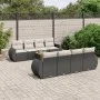 8-piece garden sofa set and black synthetic rattan cushions by , Garden sets - Ref: Foro24-3257253, Price: 574,88 €, Discount: %