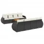 8-piece garden sofa set and black synthetic rattan cushions by , Garden sets - Ref: Foro24-3257253, Price: 574,88 €, Discount: %