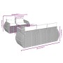 6-teiliges Gartensofa-Set und Kissen aus schwarzem Kunststoff-Rattan. von , Gartensets - Ref: Foro24-3257218, Preis: 423,04 €...