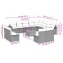 Garden sofa set with 13 pieces of black synthetic rattan and cushions. by , Garden sets - Ref: Foro24-3257141, Price: 767,41 ...